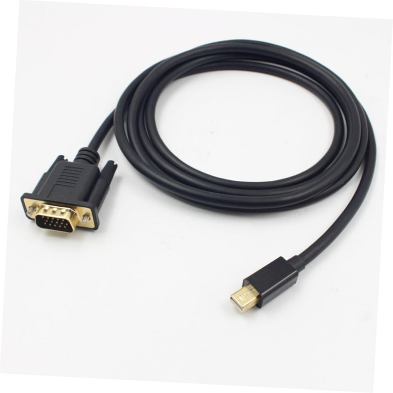 Mini DP to VGA Adapter Cable 6Ft Gold Plated 1920x1200 Resolution Low Profile Design - Image 2